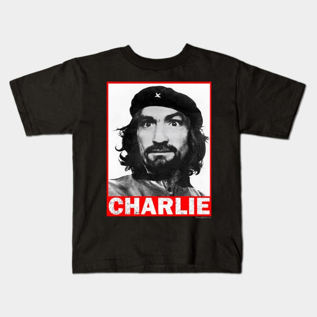 Charles Manson as Che Guevara - REVOLUTION! Kids T-Shirt by RainingSpiders